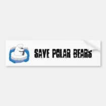Polar Bear Hug Bumper Sticker