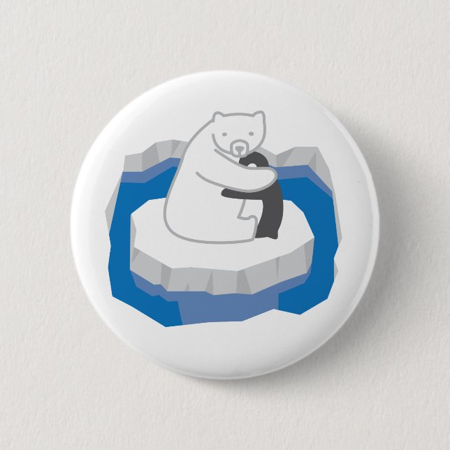 Polar Bear Hug Button (Front)