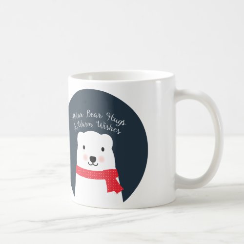 Polar Bear Hugs and Warm Wishes Coffee Mug