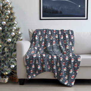 Polar Bear Hugs Christmas Year ID851 Fleece Blanket