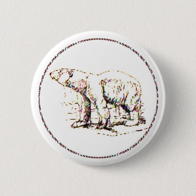 Polar Bear I Button (Front)