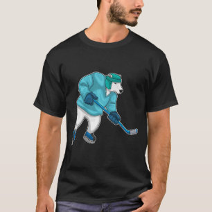 Polar bear Ice hockey Ice hockey stick T-Shirt