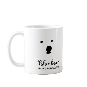 Polar Bear in a snowstorm  Coffee Mug
