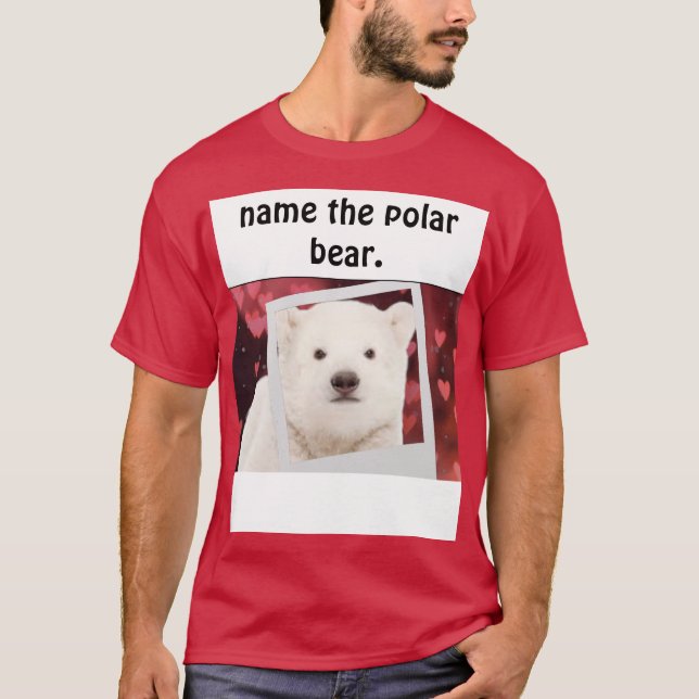 Polar bear in the picture T-Shirt (Front)