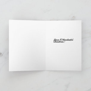 Polar bear in the snow with heart shaped snowball card