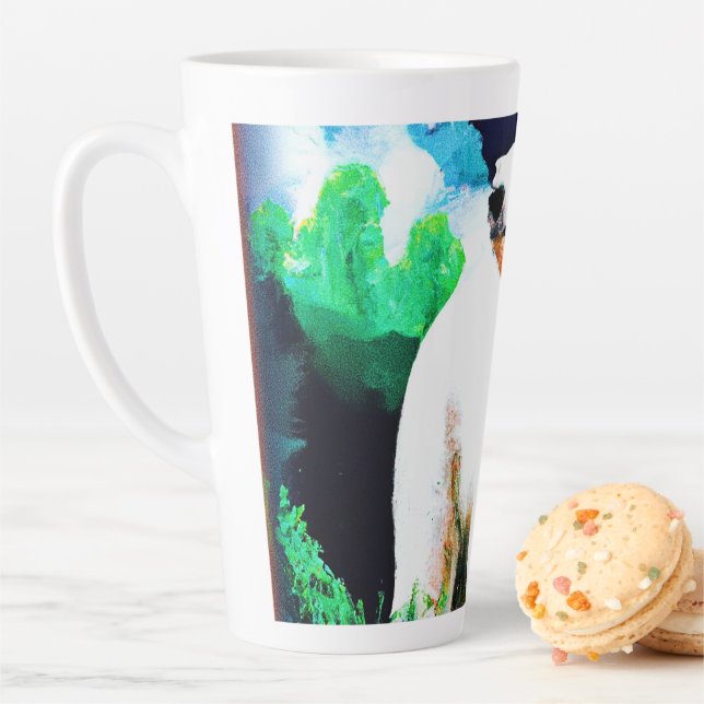 Polar Bear in The Wild. Buy Now Latte Mug (In Situ)