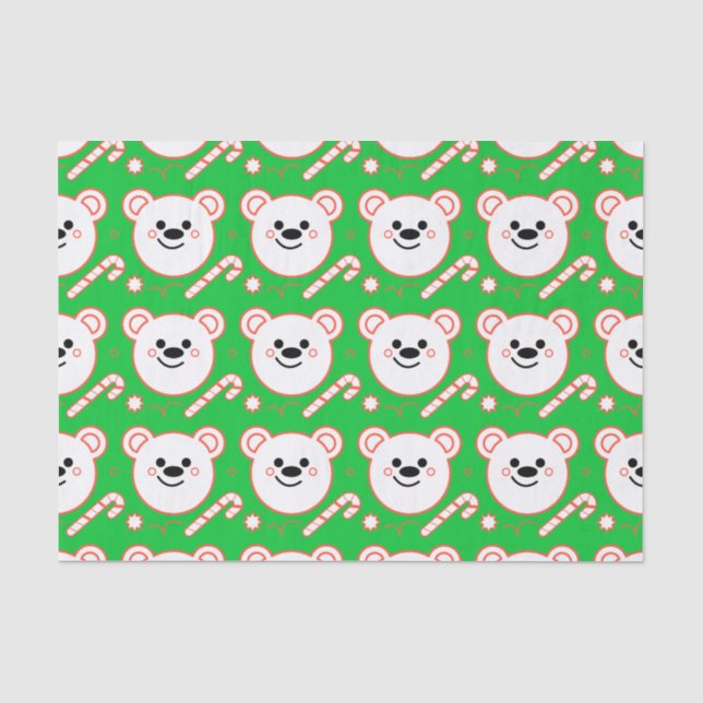 Polar Bear Joy Tissue Paper (Front)