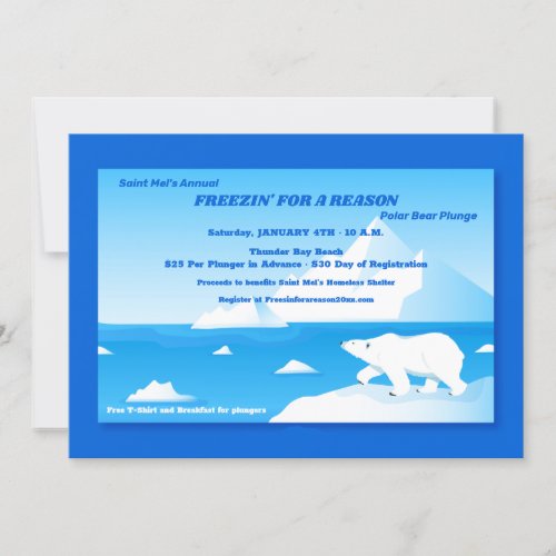 Polar Bear Jump Invitation