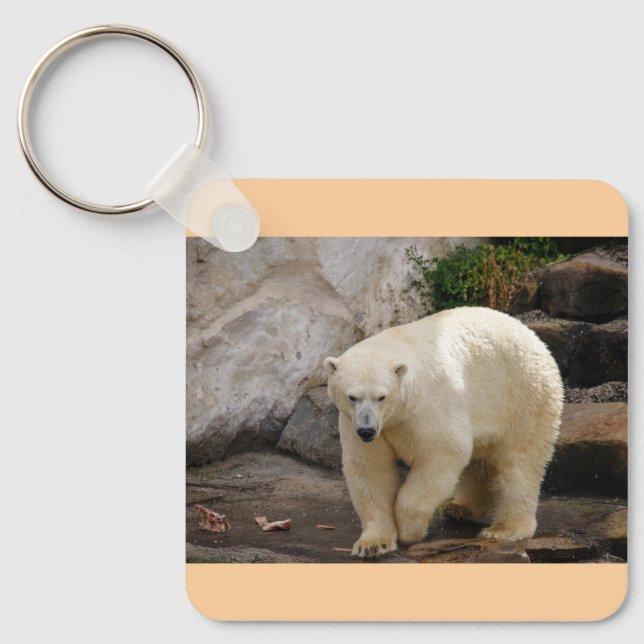 polar bear keychain (Front)