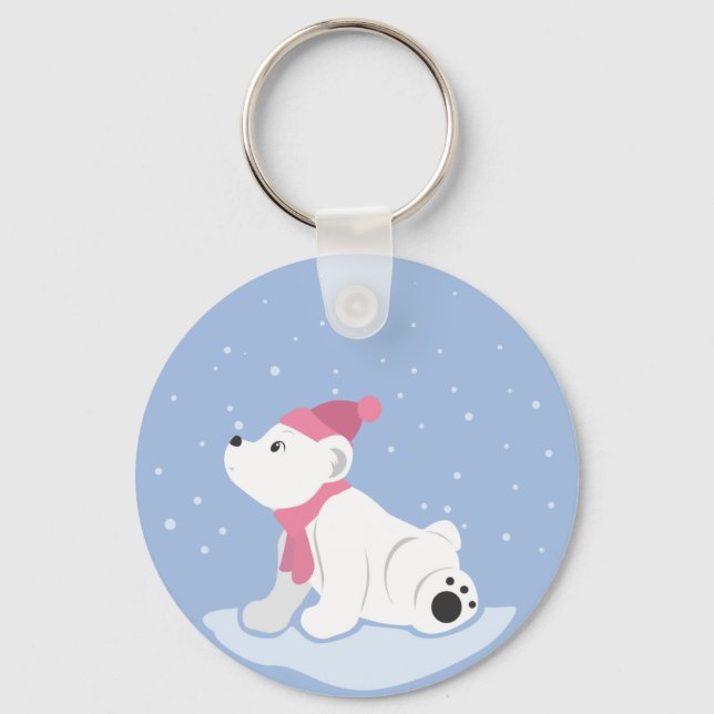 Polar Bear Keychain (Front)