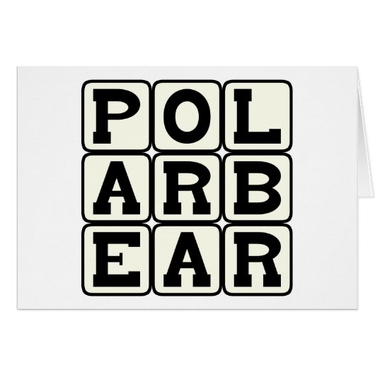 Polar Bear, King of the Cold Cards (Front Horizontal)