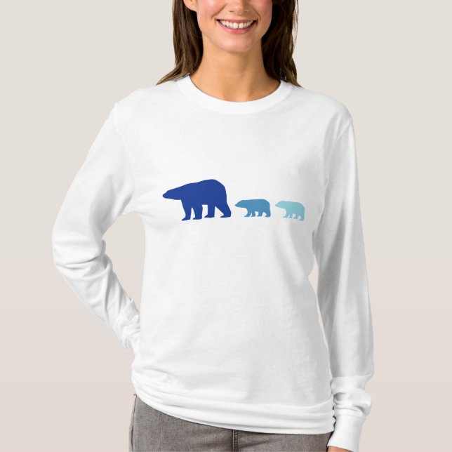 "Polar Bear"  Ladies AA Hoody Long Sleeve (Front)