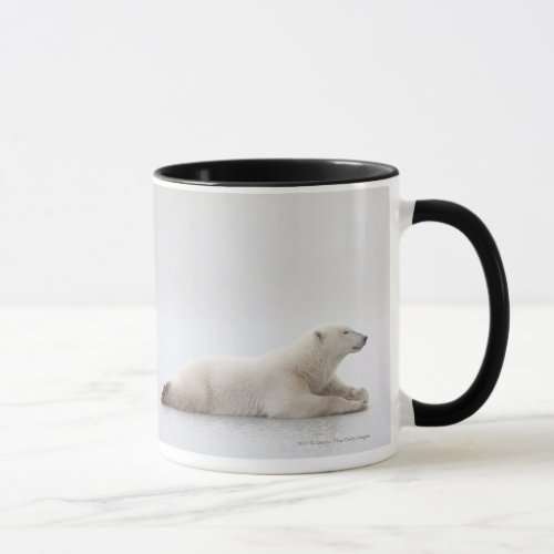 Polar Bear Laying On A Lake Of Ice Mug