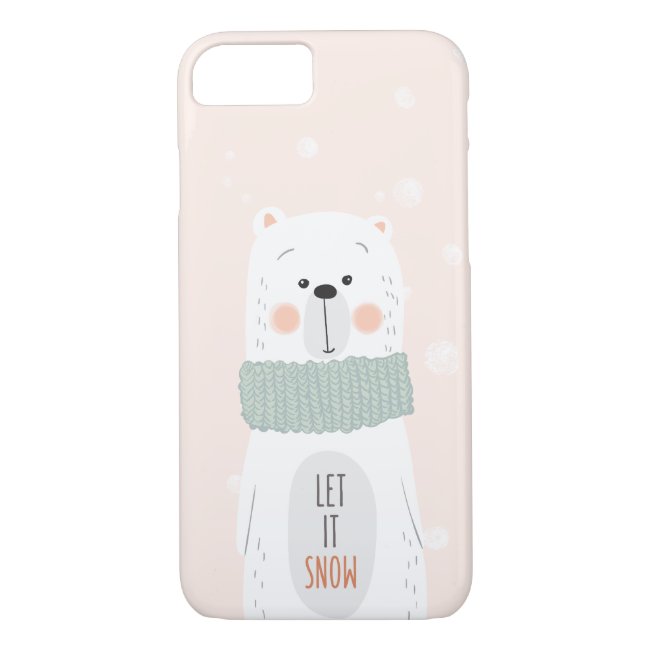 Polar bear - Let it snow - Cute Winter / Christmas