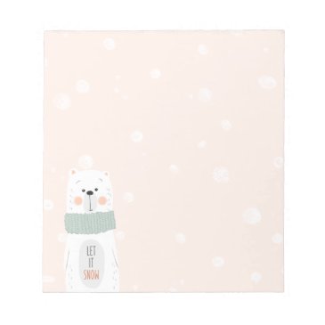 Polar bear - Let it snow - Cute Winter / Christmas
