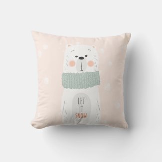 Polar bear - Let it snow - Cute Winter / Christmas