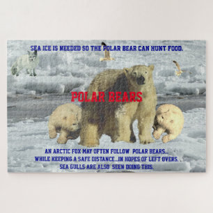 Polar Bear Life 20" x 30", 1014 piece Jigsaw Puzzle