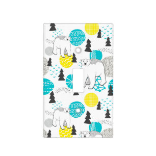 Polar bear light switch cover