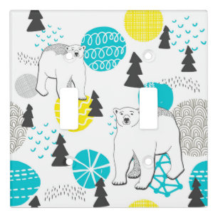Polar bear light switch cover
