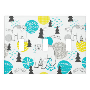 Polar bear light switch cover