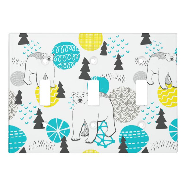 Polar bear light switch cover (Front)