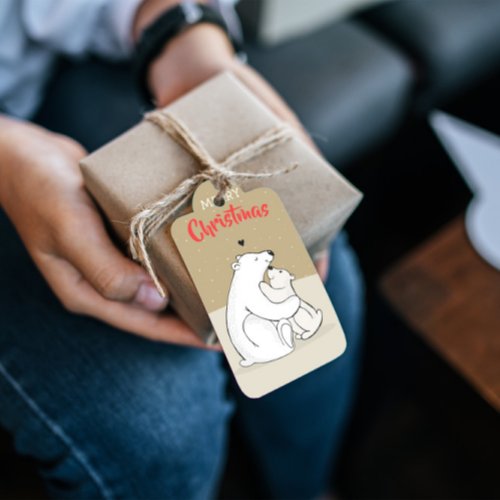 Polar Bear Love Christmas Gift Tags 