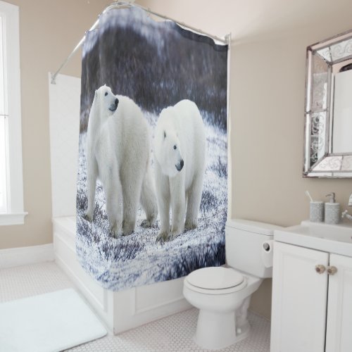 Polar Bear Love Shower Curtain