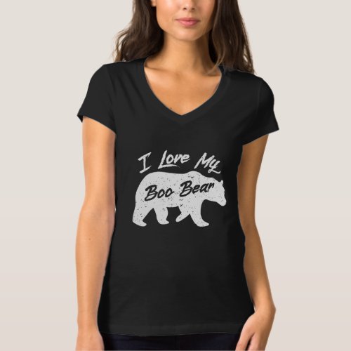 Polar Bear Lover  I Love Mom My Boo Bear T_Shirt