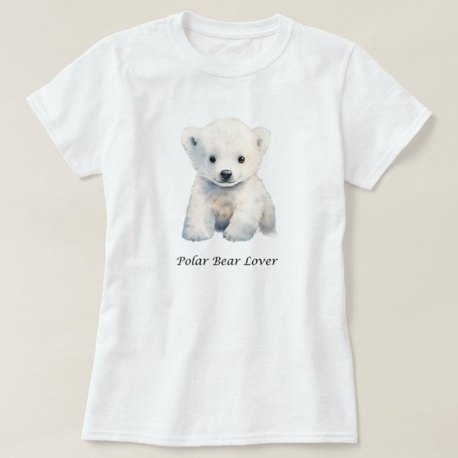 Polar Bear Lover Shirt - Cute Polar Bear Shirt     (Design Front)