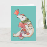 Polar Bear loves to read Greeting Card
