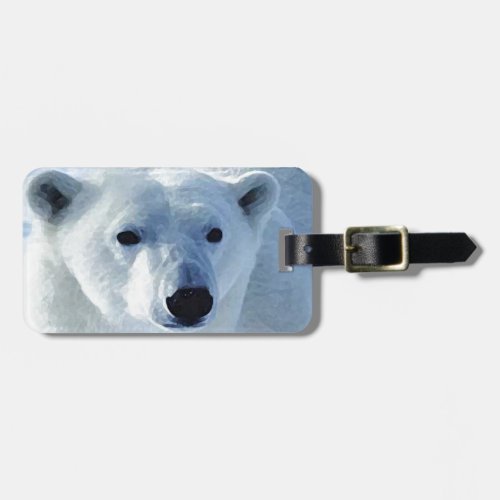Polar Bear Luggage Tag