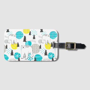 Polar bear luggage tag