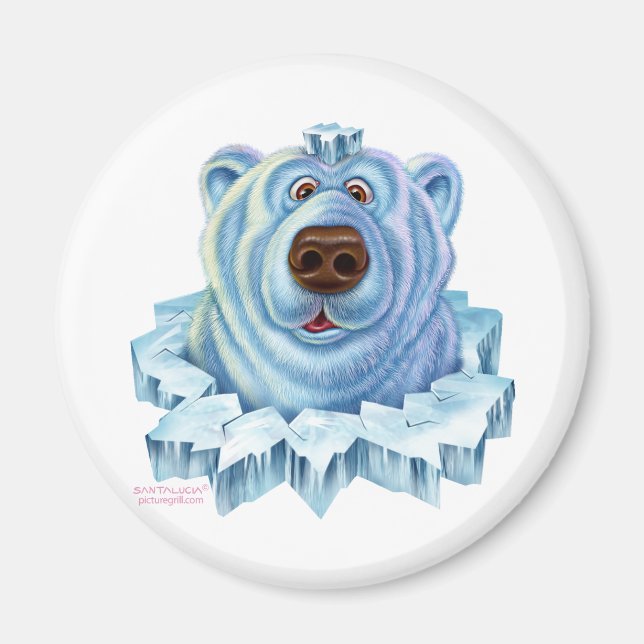 polar bear magnet (Front)