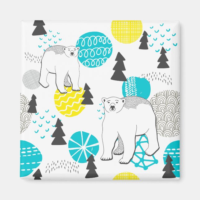 Polar bear magnet (Front)