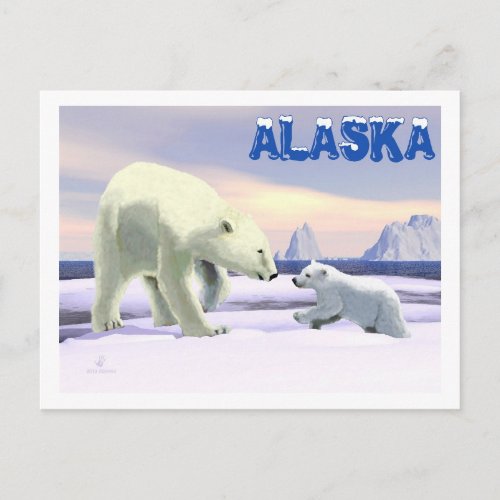 Polar Bear Mama Best Postcard