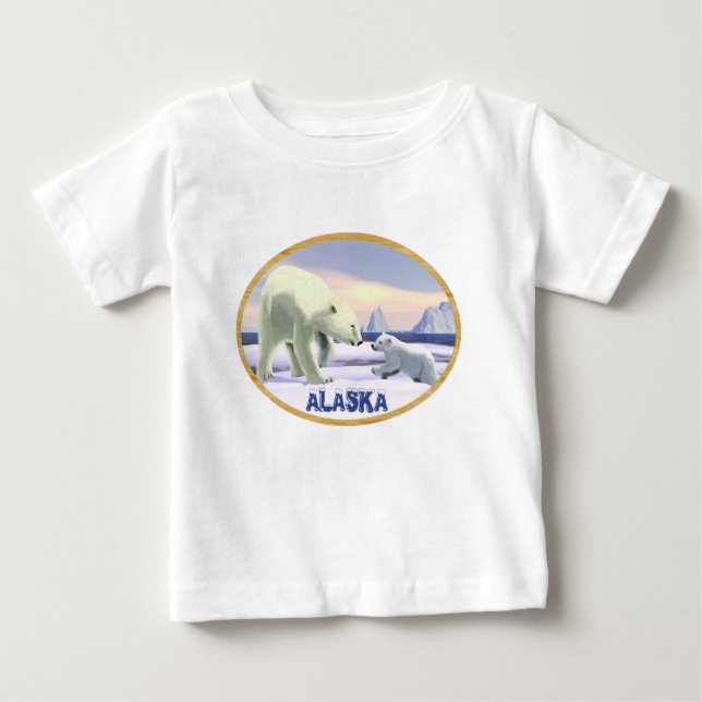 Polar Bear - Mama Nose Best Baby T-Shirt (Front)