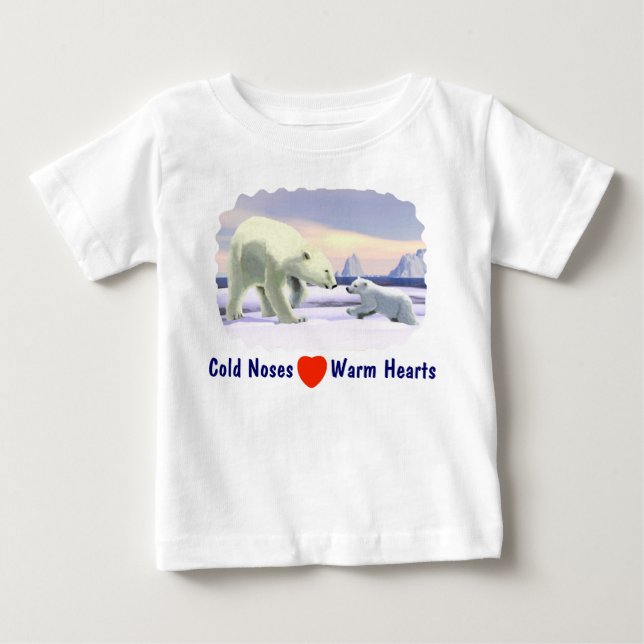 Polar Bear - Mama Nose Best Baby T-Shirt (Front)
