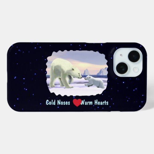 Polar Bear _ Mama Nose Best iPhone 15 Case