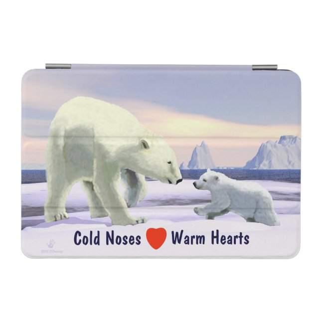 Polar Bear - Mama Nose Best iPad Mini Cover (Horizontal)