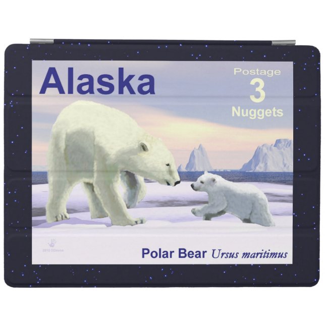 Polar Bear - Mama Nose Best iPad Smart Cover (Horizontal)