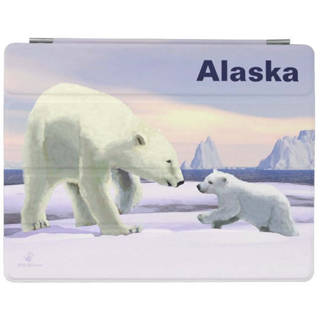 Polar Bear - Mama Nose Best iPad Smart Cover (Horizontal)