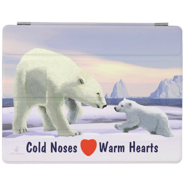 Polar Bear - Mama Nose Best iPad Smart Cover (Horizontal)