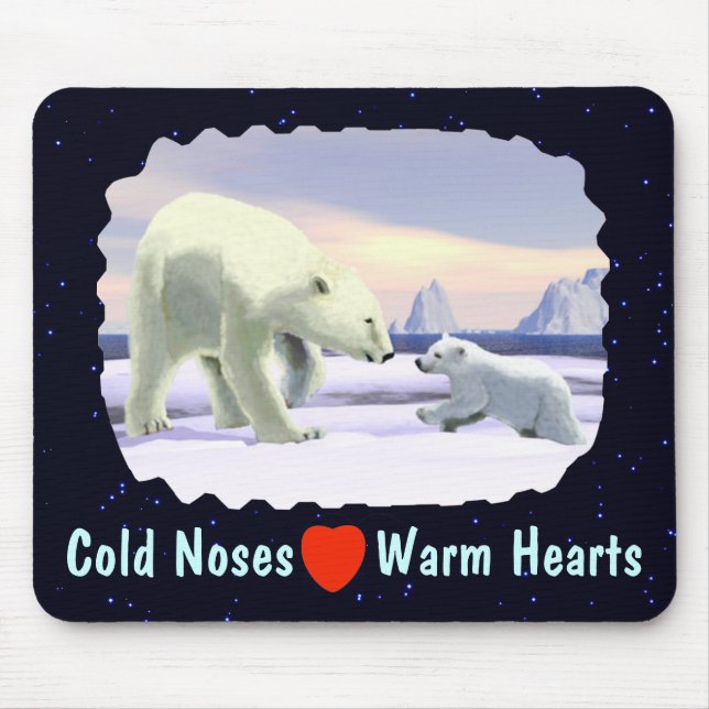 Polar Bear - Mama Nose Best Mouse Pad (Front)