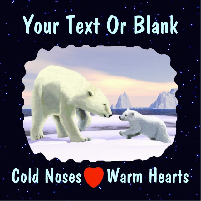 Polar Bear - Mama Nose Best Statuette (Front)