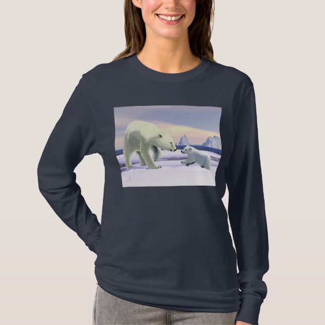 Polar Bear - Mama Nose Best T-Shirt (Front)