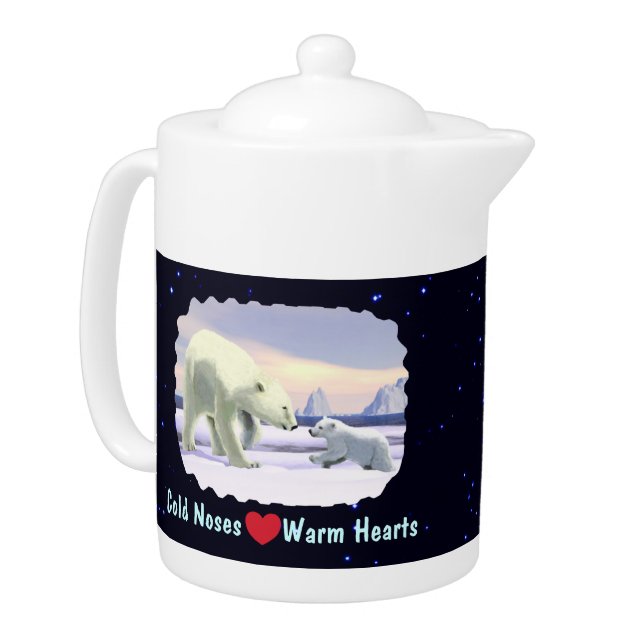Polar Bear - Mama Nose Best Teapot (Left)