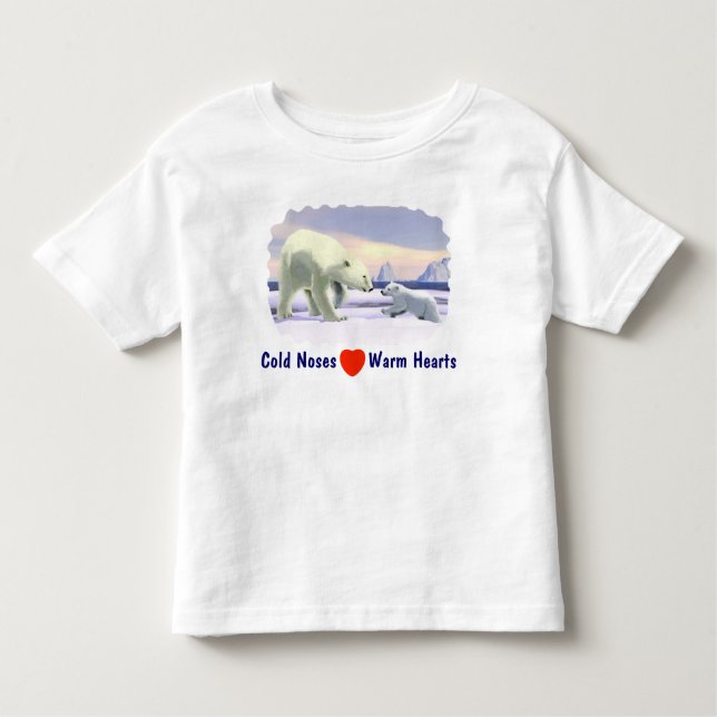 Polar Bear - Mama Nose Best Toddler T-shirt (Front)