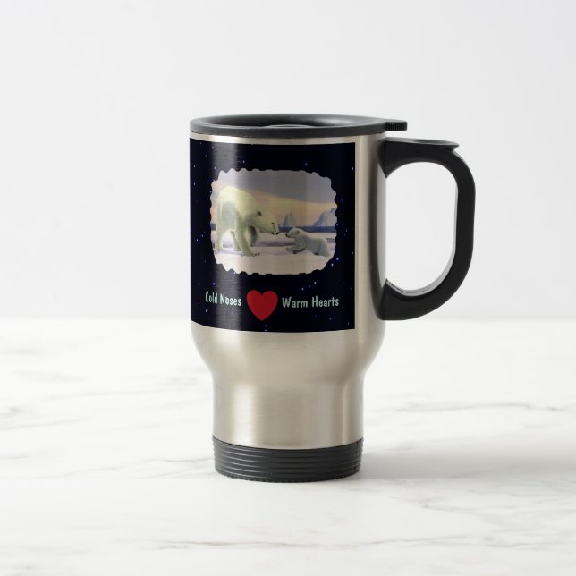 Polar Bear - Mama Nose Best Travel Mug (Right)