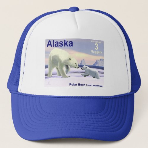 Polar Bear _ Mama Nose Best Trucker Hat