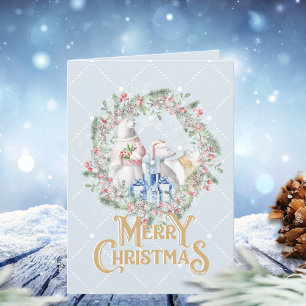 Polar Bear Merry Christmas Card